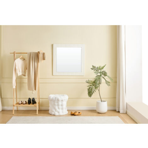 Commode moderne à 6 tiroirs — Meuble de rangement blanc avec poignées en alliage de zinc et pieds en acier — Unité de rangement en MDF, idéale pour la chambre, le salon ou l'entrée.