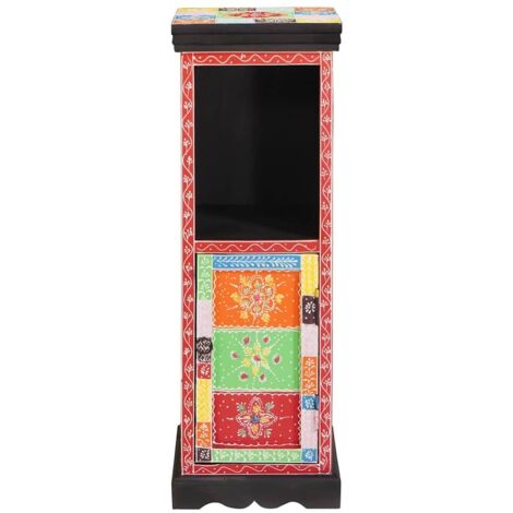 Commode Multicolore 30 x 30 x 90 cm Bois de manguier massif CFW477572