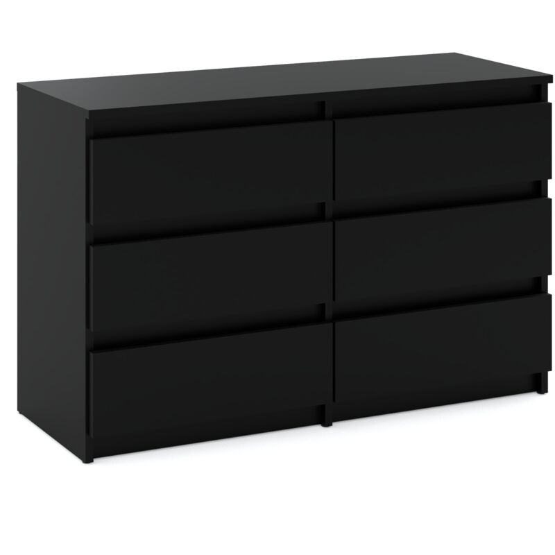 Commode noire 100 CM, meuble TV, buffet, armoire, meuble de salon