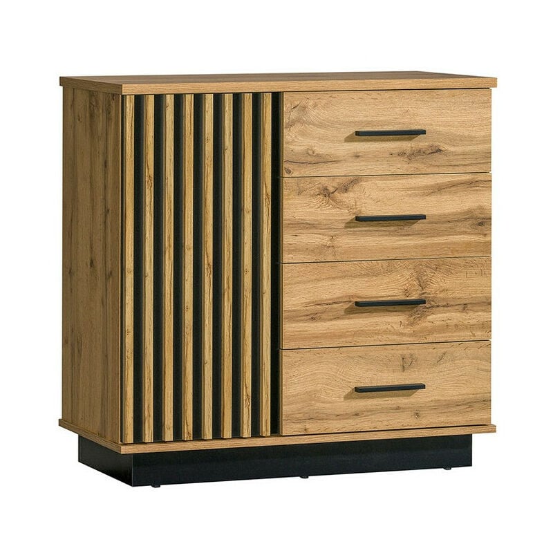 Commode Tenodeu 104 , Avec tiroirs et portes, Nombre de tiroirs: 0, 88x90x40cm