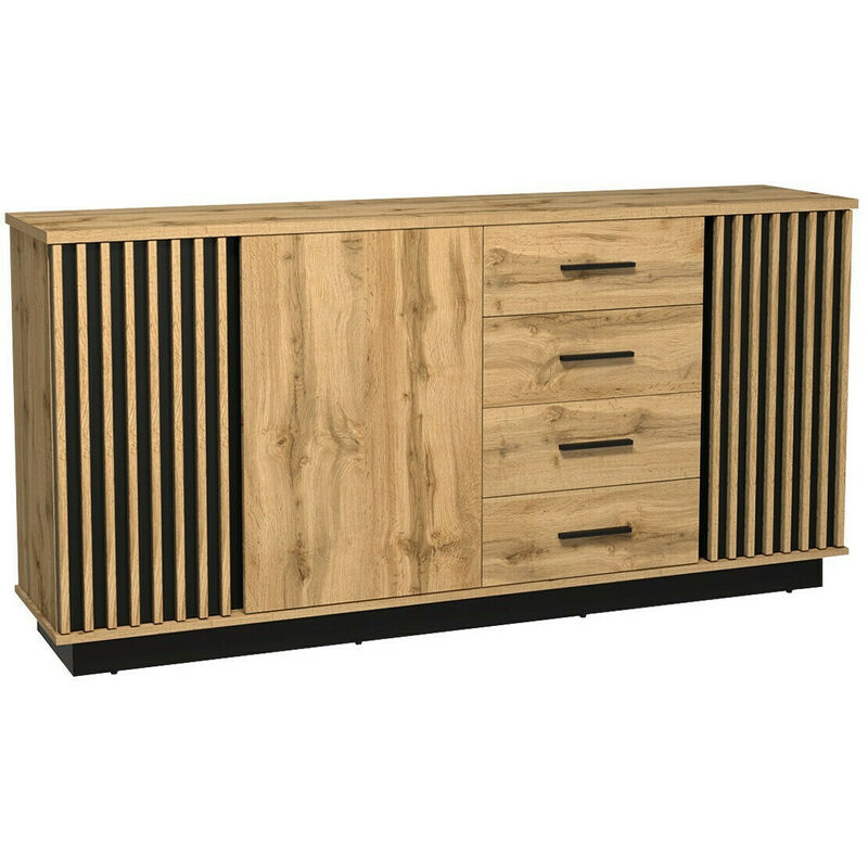 Commode Tenodeu 124 , Avec tiroirs et portes, Nombre de tiroirs: 0, 88x178x40cm