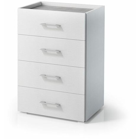 COMMODE POLYVALENTE À 4 TIROIRS AVEC PLATEAU EN BÉTON