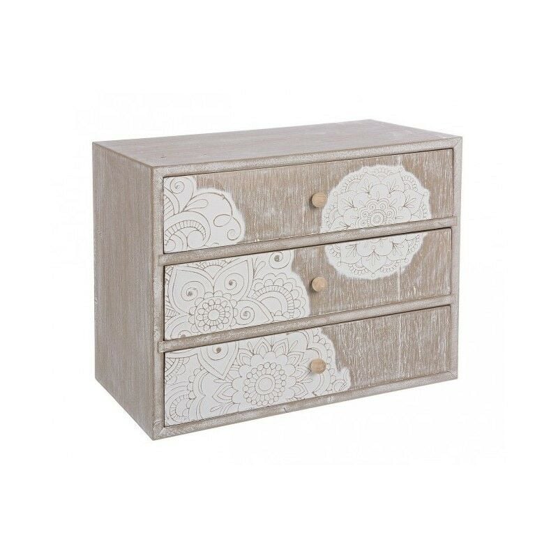 Commode à poser 3 tiroirs Shiva en bois