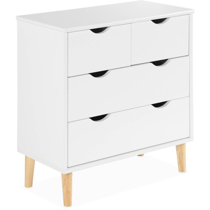 Sweeek - Commode pour enfant. 4 tiroirs. pieds en pin