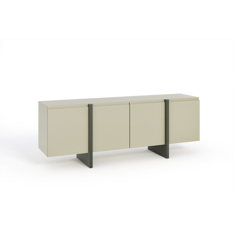 Commode queen 180 cm 4D cachemire/graphite