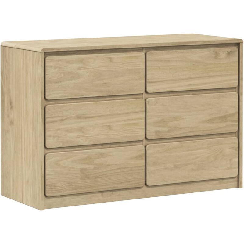Commode SAUDA chêne 111x43x73,5 cm bois de pin massif