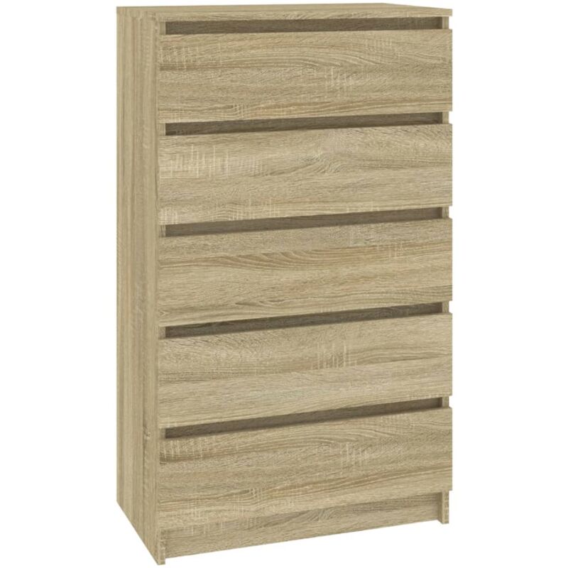 Commode Chêne sonoma 60x36x103 Bois d'ingénierie Commode Chêne sonoma 60x36x103 Bois d'ingénierie
