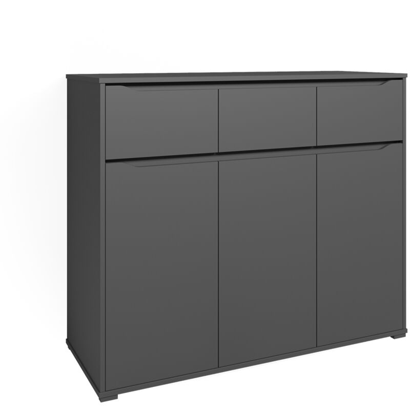 Commode avec tiroirs Ruben, Anthracite, 120 x 101.6 cm, Vicco