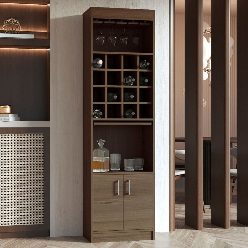 Tuhome Concept - Commode Zoe en mélamine avec quatre tiroirs et rails métalliques