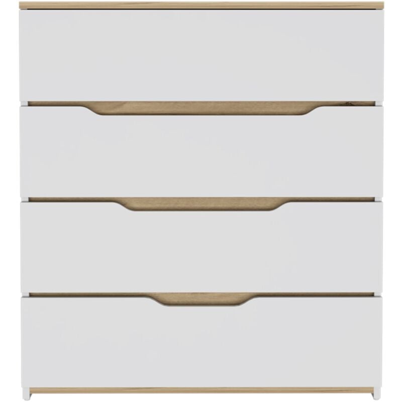 Commode Zoé, plateau supérieur, quatre tiroirs