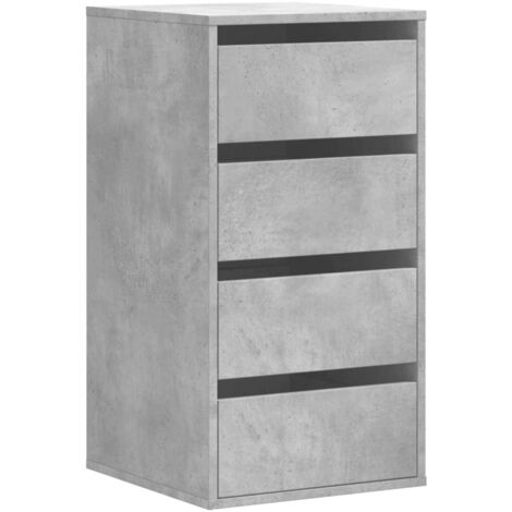 Commode，Armoire de rangement d'angle gris béton 40x41x76 cm bois d'ingénierie CFW12709