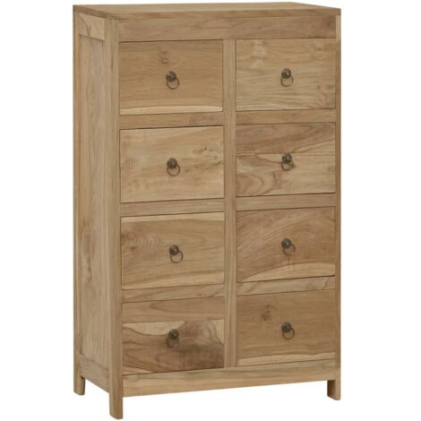 Commode,meuble de rangement,Buffet style industriel 55x30x90 cm Bois massif de teck -BV33797