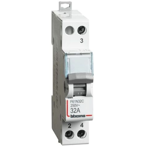 Commut Con Zero Centrale 1No - 32A - 230/400V Btdin ( Bticino Cod. F61N32C )