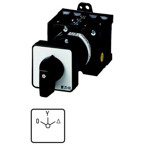 Commut. cont.: 8 32A 0-Y-D 60° à acc. encastré fixation arrière 000012030 EATON T3-4-8410/Z