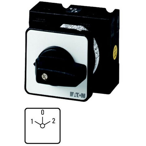 Commut. cont.: 8 32A Dahlander 2 vitesses 1-0-2 60° à acc. encastré 000042879 EATON T3-4-8441/E