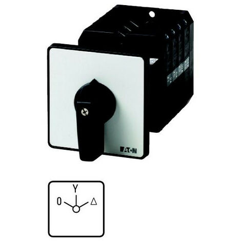 Commut. cont.: 8 63A 0-Y-D 60° à acc. encastré fixation arrière 000092049 EATON T5B-4-8410/Z