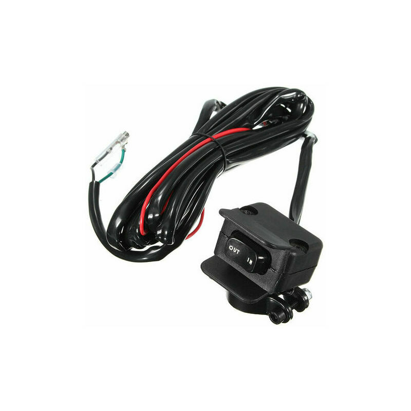 KZQ - Commutateur à Bascule pour Treuil 12 v avec Support de Montage et Kit de Ligne de Commande pour atv utv Treuil Électrique