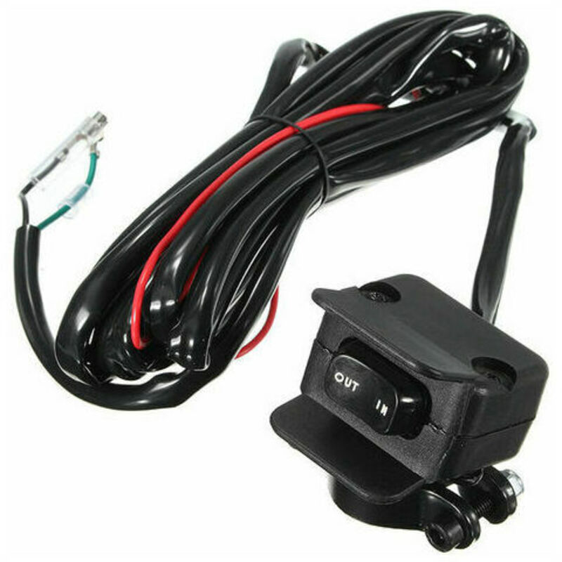 Commutateur à bascule pour treuil 12 V avec support de montage et kit de ligne de commande pour ATV UTV Treuil électrique