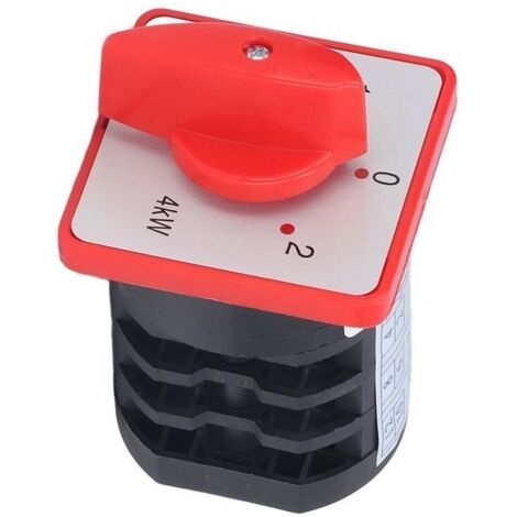 Commutateur à came BERM Commutateur Inverseur Bouton Rotatif 3 Pôles 3 Positions Accessoire pour electronique capteur