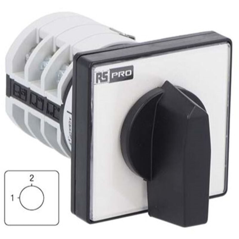 Rs Pro - Commutateur à cames, 2 positions , 3 pôles, 20A ( Prix pour 1 )