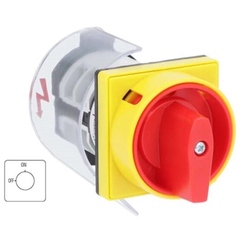 Commutateur à cames, 2 positions , 4 pôles, 20A ( Prix pour 1 )