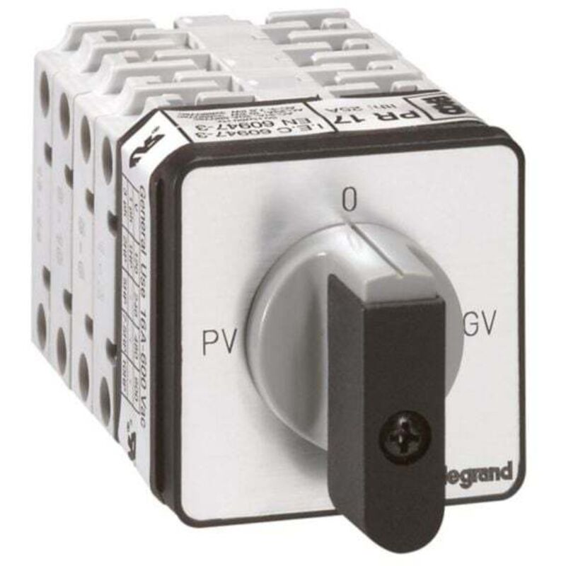 Legrand - commutateur à cames - pr17 - moteur dema 2v fix vis 027517