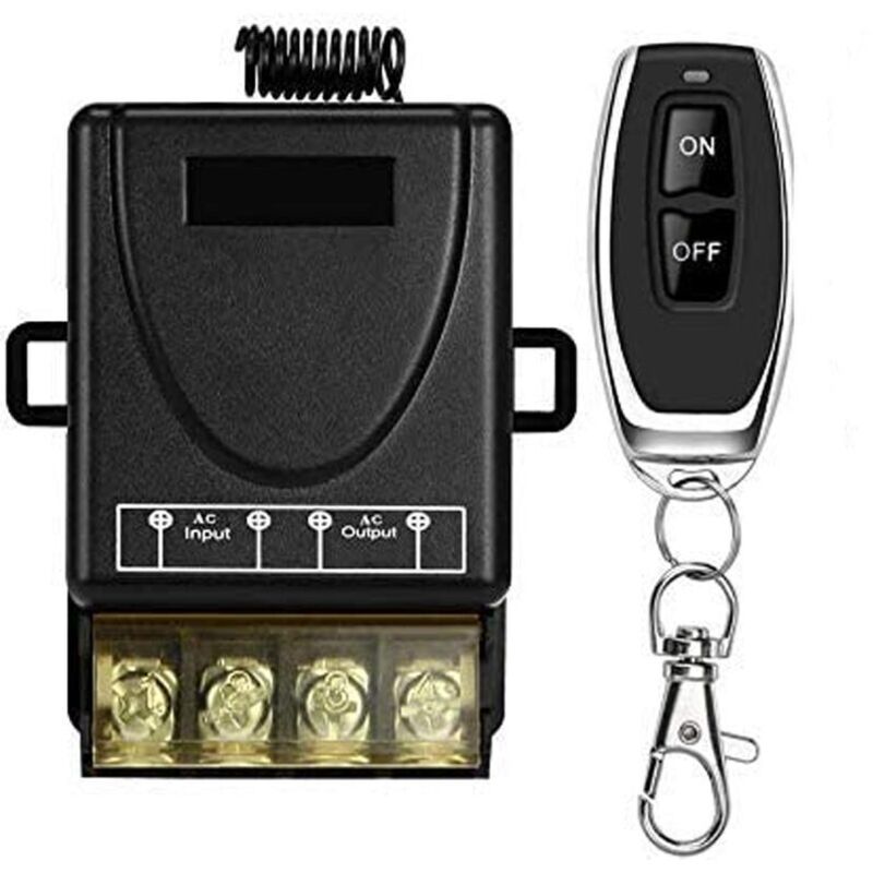 Commutateur à distance sans fil ac 110 V/120 V/240 V/40 a, commutateur rf sans fil pour appareils ménagers, pompe, lampes de plafond et équipements