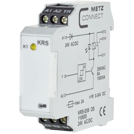 Commutateur à seuil 24, 24 V/AC, V/DC (max) 1 inverseur (RT) Metz Connect 110655 1 pc(s)