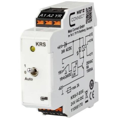 Commutateur à seuil 24, 24 V/AC, V/DC (max) 1 inverseur (RT) Metz Connect 11066170 1 pc(s) C873532