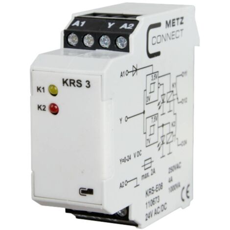 Commutateur à seuil 24, 24 V/AC, V/DC (max) 1 inverseur (RT) Metz Connect 110673 1 pc(s) C873272