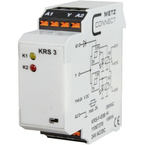 Commutateur à seuil 24, 24 V/AC, V/DC (max) 1 inverseur (RT) Metz Connect 11067370 1 pc(s)
