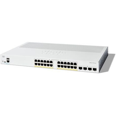 Commutateur administrable Cisco Catalyst 1300-24P-4G, 24 Ports GE, PoE, Ports SFP 4x1GE, Garantie limitée à Vie (C1300-24P-4G)