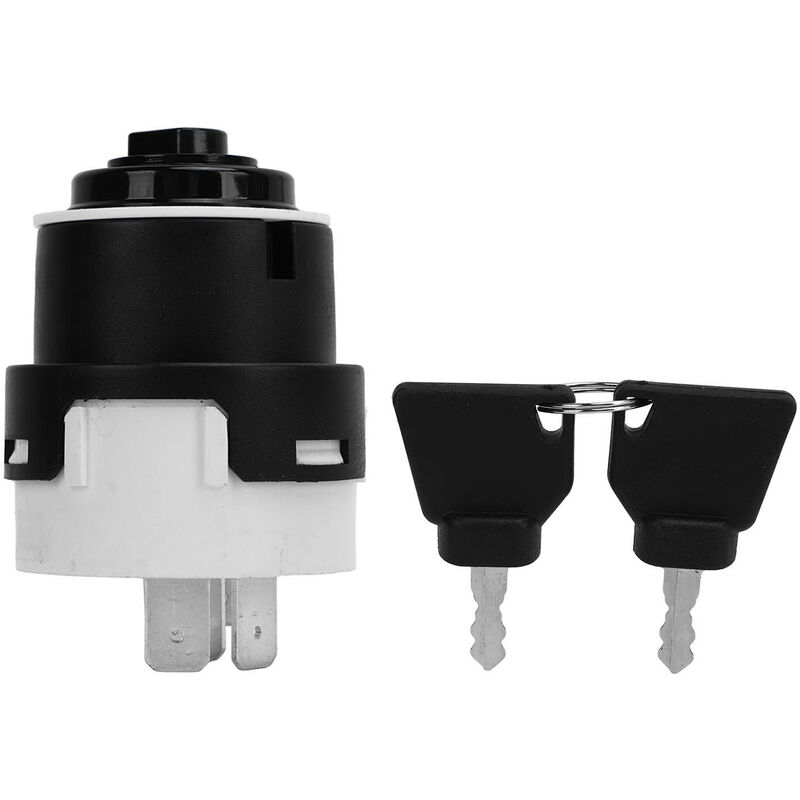 Jeffergarden - Commutateur d'allumage à clé avec 2 clés 701 80184 Remplacement du commutateur d'allumage du tracteur pour jcb