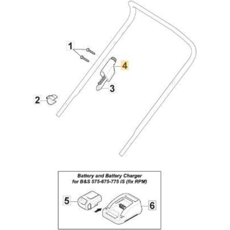 Commutateur d'allumage moteur pour tondeuse Briggs & Stratton – Longueur 920 mm – Remplacement modèle 381600401/0
