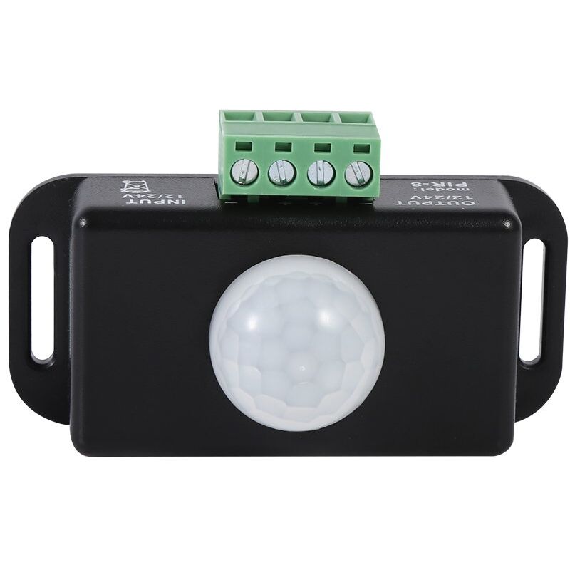 Commutateur de Capteur de Mouvement à LED, Commutateur de Détecteur de Mouvement Infrarouge PIR de Sécurité Corporelle DC 12V/24V pour Bande