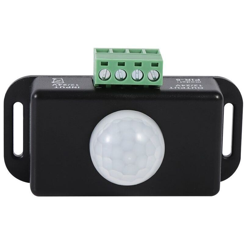 Commutateur de Capteur de Mouvement à LED, Commutateur de Détecteur de Mouvement Infrarouge PIR de Sécurité Corporelle DC 12V/24V pour Bande