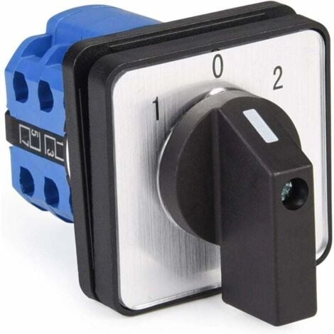 PHASAT Commutateur de changement de came rotatif universel 20 A 3 positions 8 bornes 690 V