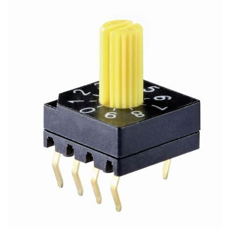 Commutateur de codage hexadécimal 0-9/A-F Knitter-Switch DRS 4016 Positions de commutation 16 1 pc(s) D73804