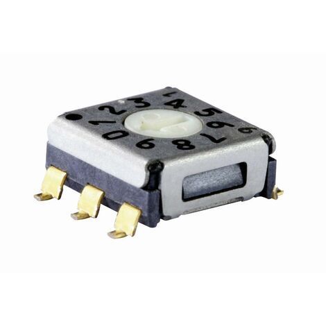 Commutateur de codage hexadécimal 0-9/A-F Knitter-Switch SMR 13016 Positions de commutation 16 1 pc(s) D73013