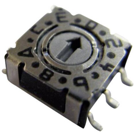 Commutateur de codage hexadécimal 0-9/A-F PTR Hartmann P36S 103 Positions de commutation 16 1 pc(s)
