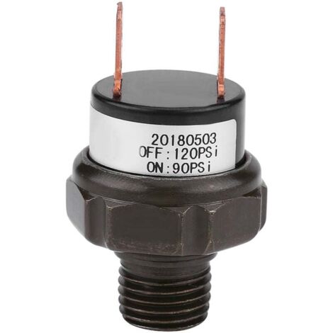 Commutateur de commande de pression d'air de commutateur de compresseur d'air automatique de voiture universelle 12V (90-120PSI)