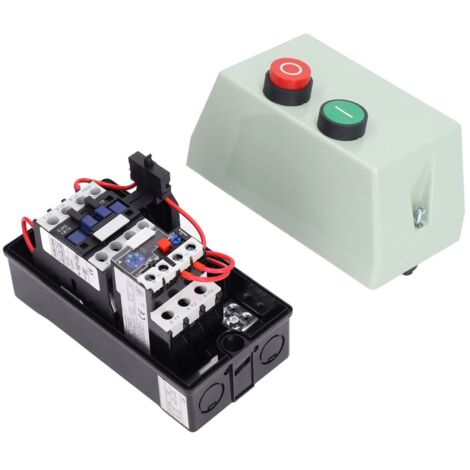 Commutateur de commande magnétique pour démarreur de moteur électrique Protection du moteur avec rondelles en caoutchouc 12-18 A
