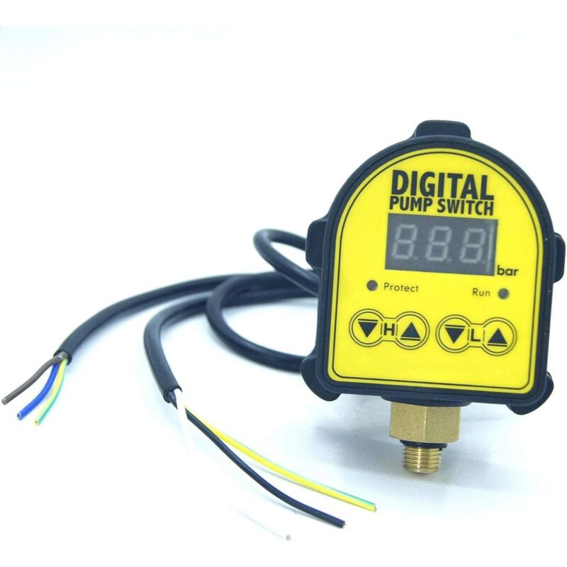 Commutateur de Contrôle de Pression de Pompe à Eau Automatique, Régulateur de Pression électronique Intelligent Réglable, pour Pompe de Surpression