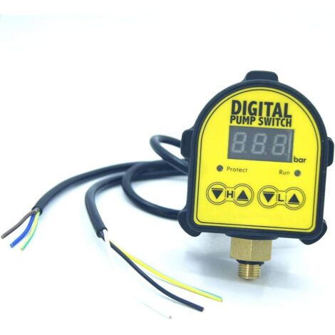 Commutateur de Contrôle de Pression de Pompe à Eau Automatique, Régulateur de Pression électronique Intelligent Réglable, pour Pompe de Surpression d'Eau, Compresseur à Air d'Huile d'Eau
