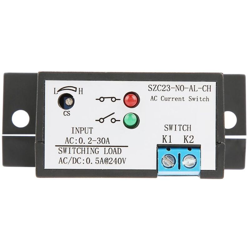Dewin - Commutateur de détection de courant normalement ouvert réglable ac 0.2-30A SZC23-NO-AL-CH