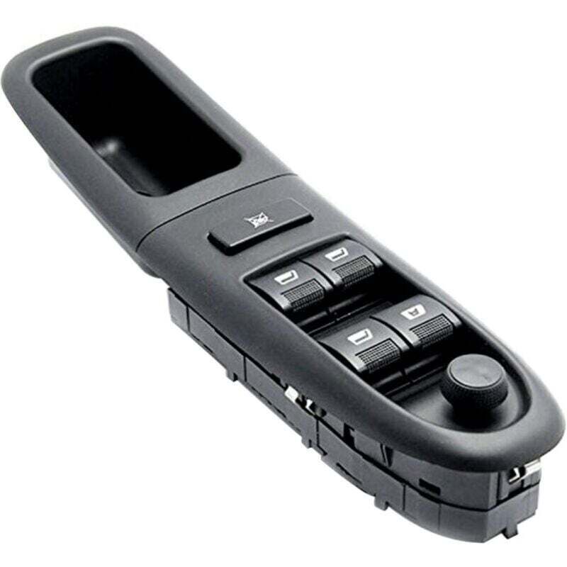 Commutateur de lève-vitre électronique avant gauche commutateur de contrôleur de fenêtre 6554CF remplacement pour Peugeot 406 8b 1995-2004 - Le noir