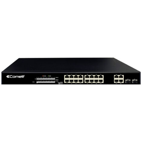 Commutateur de réseau Comelit 16 ports PoE + 4 Combo + 2GE IPSWP22N01A