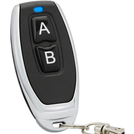 Commutateur de télécommande sans fil RF 433Mhz avec 2 télécommandes pour porte de garage/volet roulant/lumière/pompe