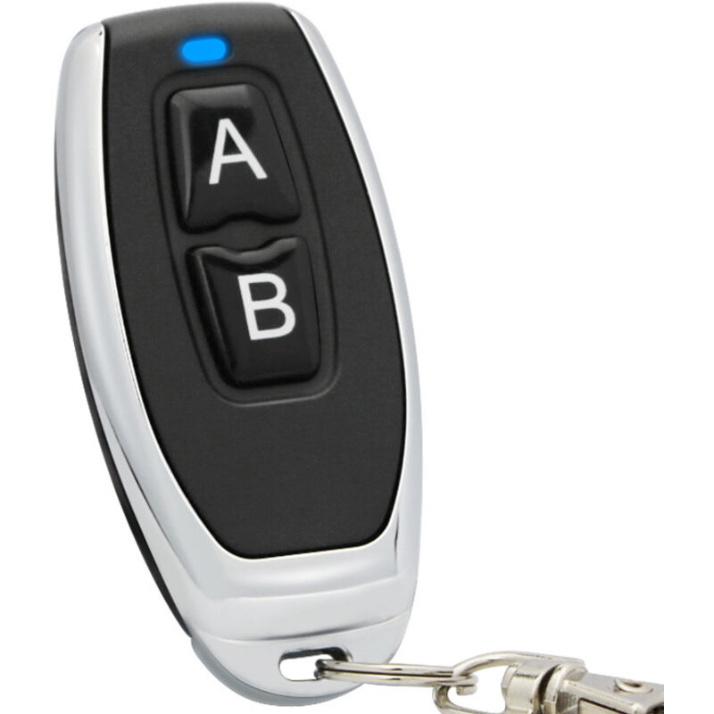 Commutateur de télécommande sans fil RF 433Mhz avec 2 télécommandes pour porte de garage/volet roulant/lumière/pompe