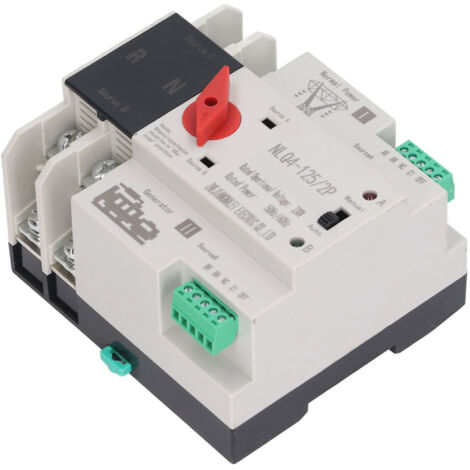 Commutateur de Transfert Automatique 2P 32A 230V pour Groupe Électrogène et Alimentation Double